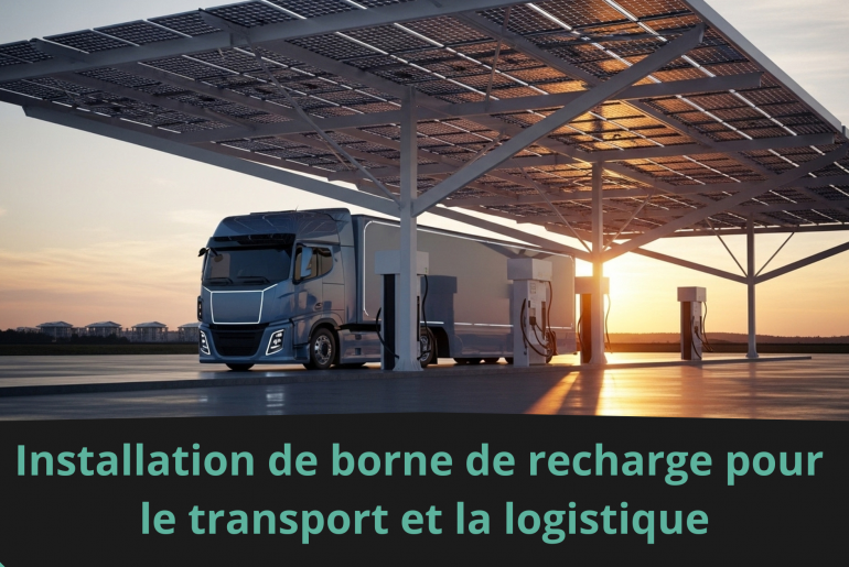 Installation de borne de recharge pour le transport et la logistique
