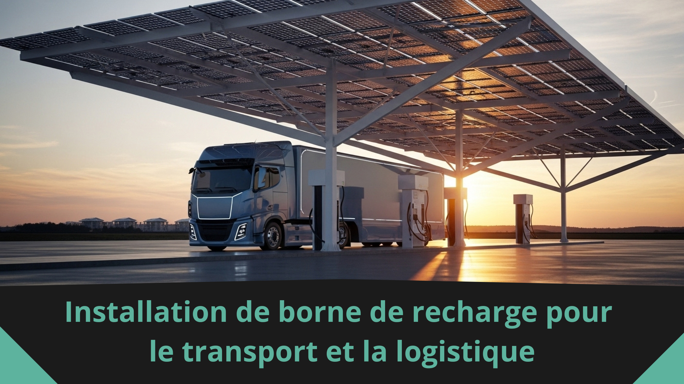 Installation de borne de recharge pour le transport et la logistique